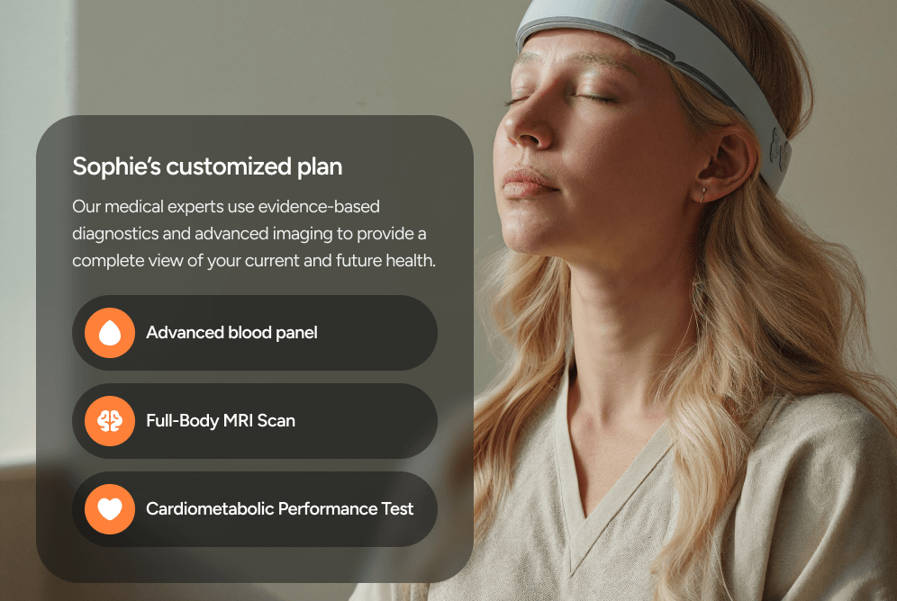 Personalized Health Plan Overlay - Longevity Webflow Template | Brix Templates