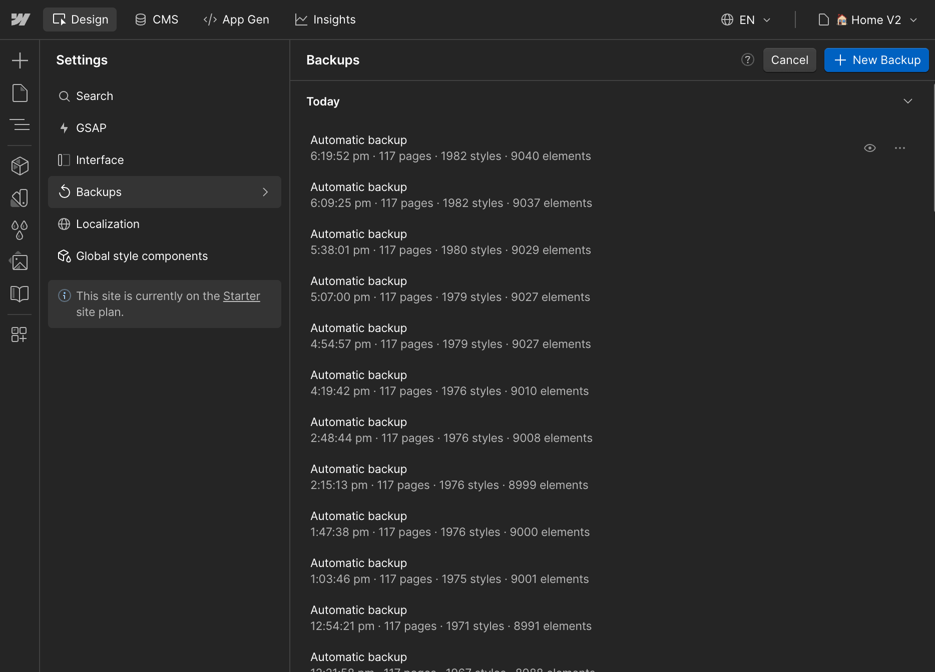 Backups - Longevity Webflow Template | Brix Templates