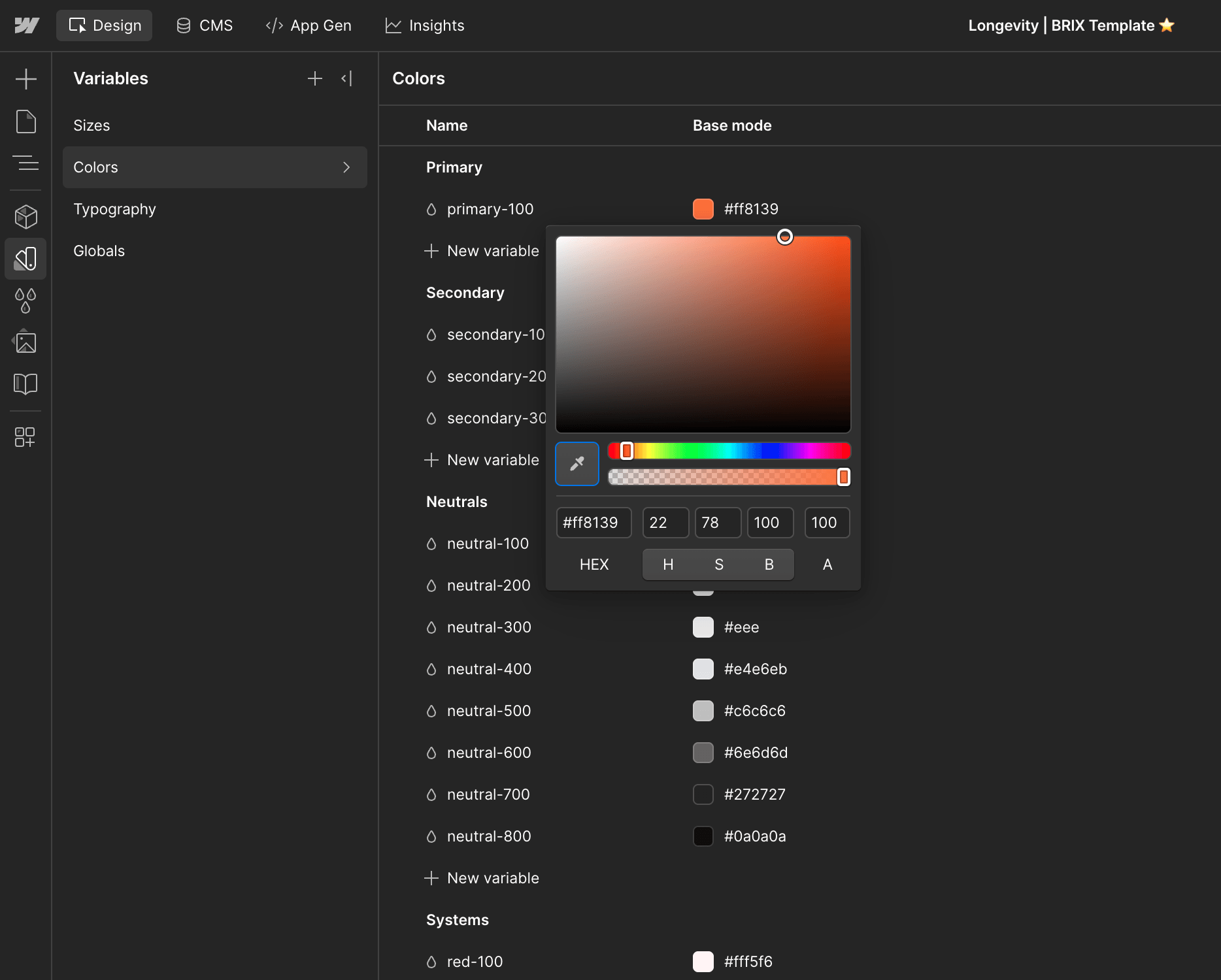 Color - Longevity Webflow Template | Brix Templates